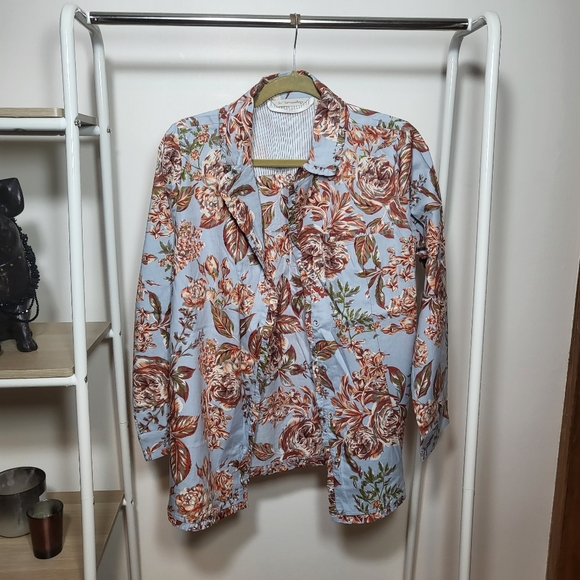 Pajama Set sz small soft cool fabric pretty floral pattern - Picture 6 of 15